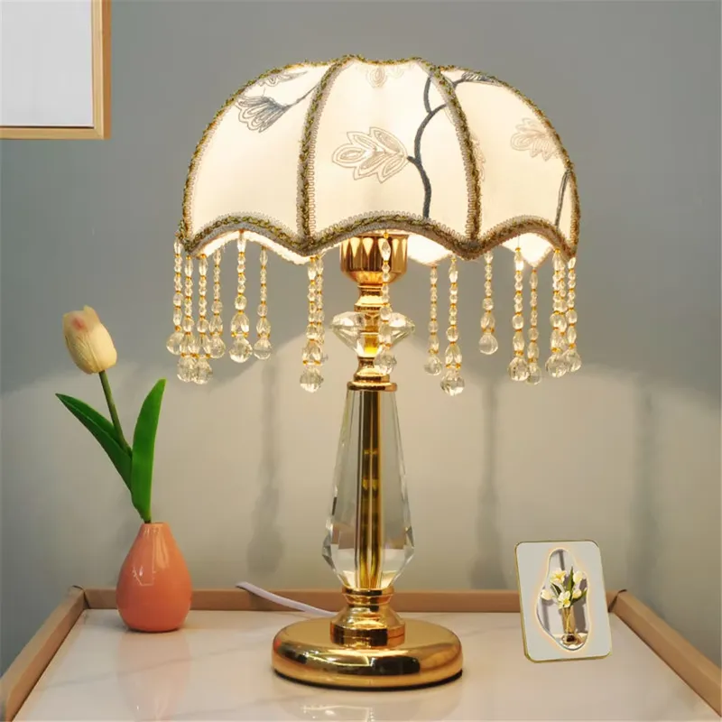 Lighting Decor Bedroom - Lámpara de mesa de cristal de