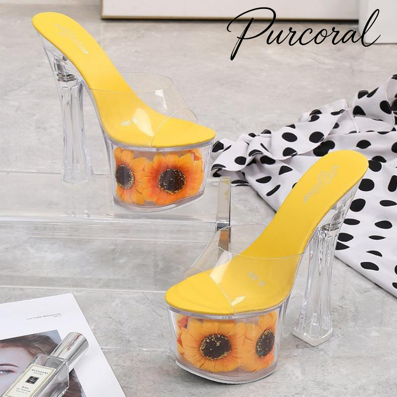 Up Lighting Decor - Purcoral 2026 Nuevas Mules de Plataforma