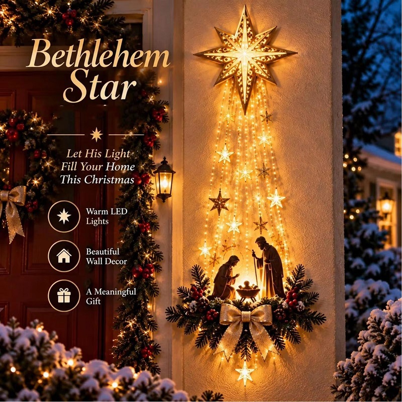 2027 Navidad, Estrella de la F - Lighting Christmas Decor reseña y precio