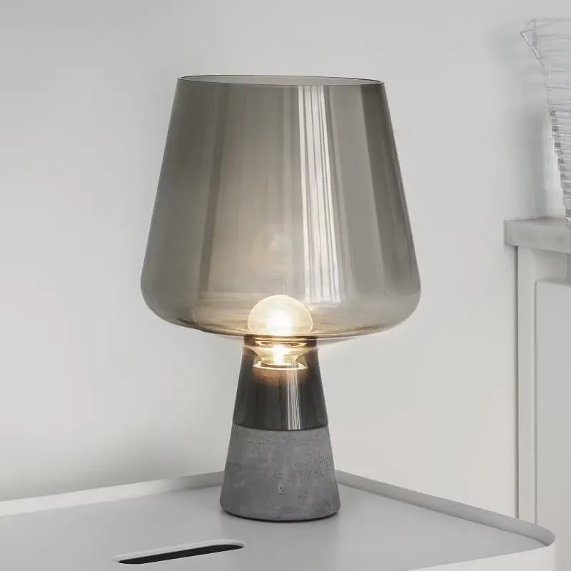 Lámpara de Mesa de Cemento Nór - Lighting Decor Bedroom reseña y precio