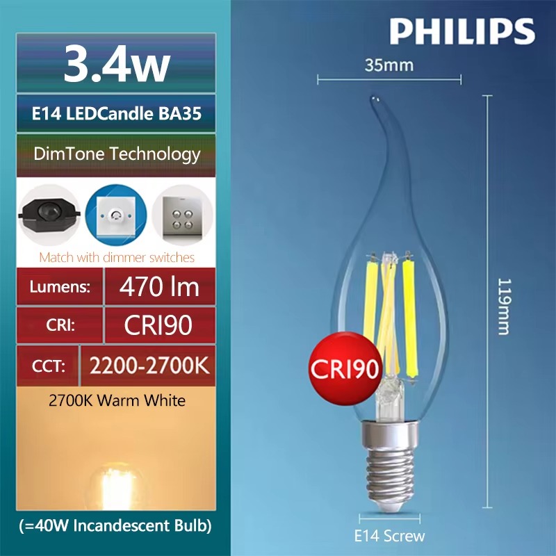 Philips LED ST64 E27 Luz decor - Philips Bulb Led Classic reseña y precio