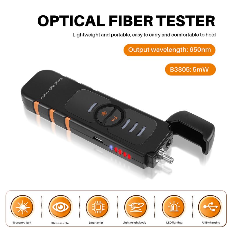 [NEWA08R] Probador de Fibra Óp - Lighting Visual reseña y precio