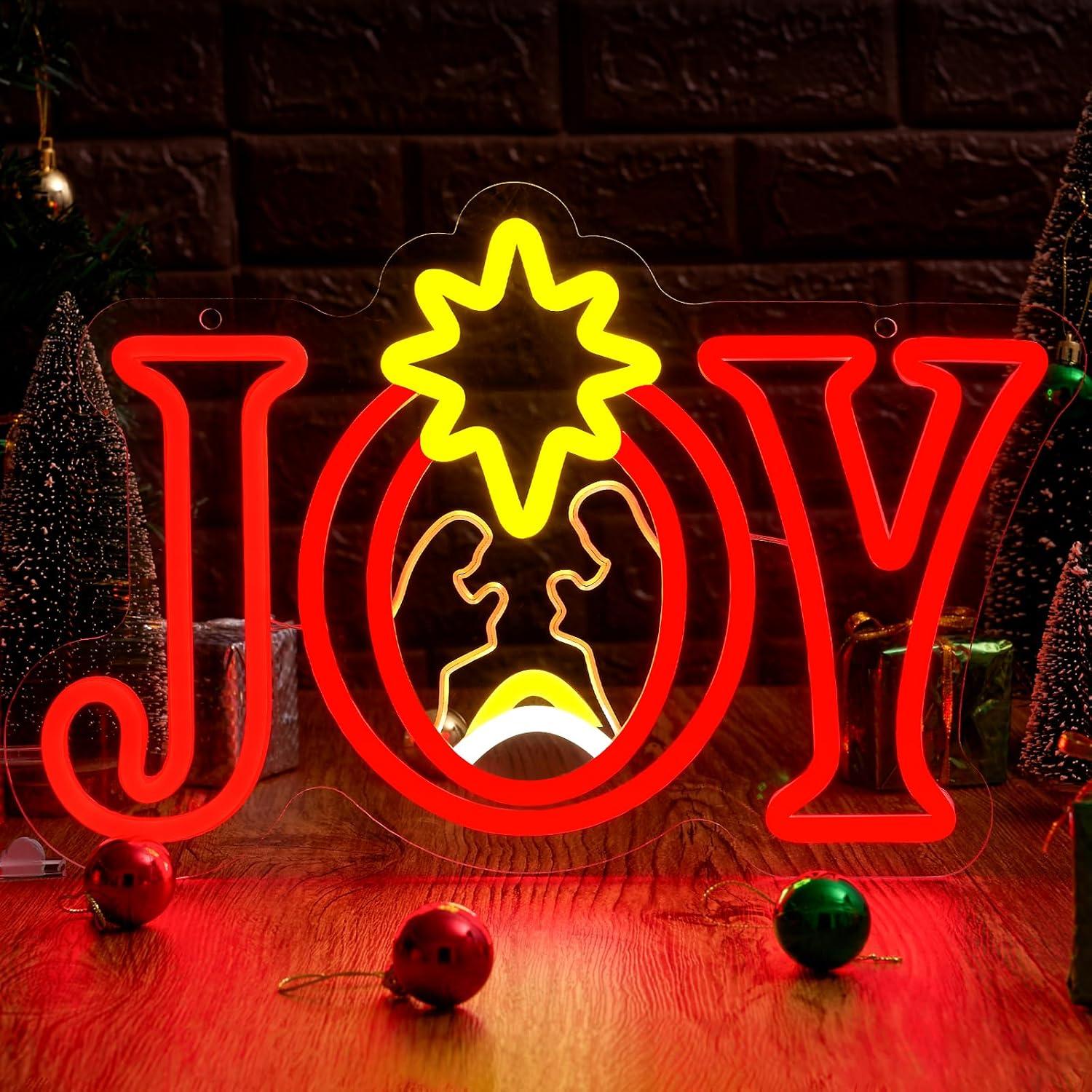 Letrero de neón con motivos de - Lighting Christmas Decor reseña y precio