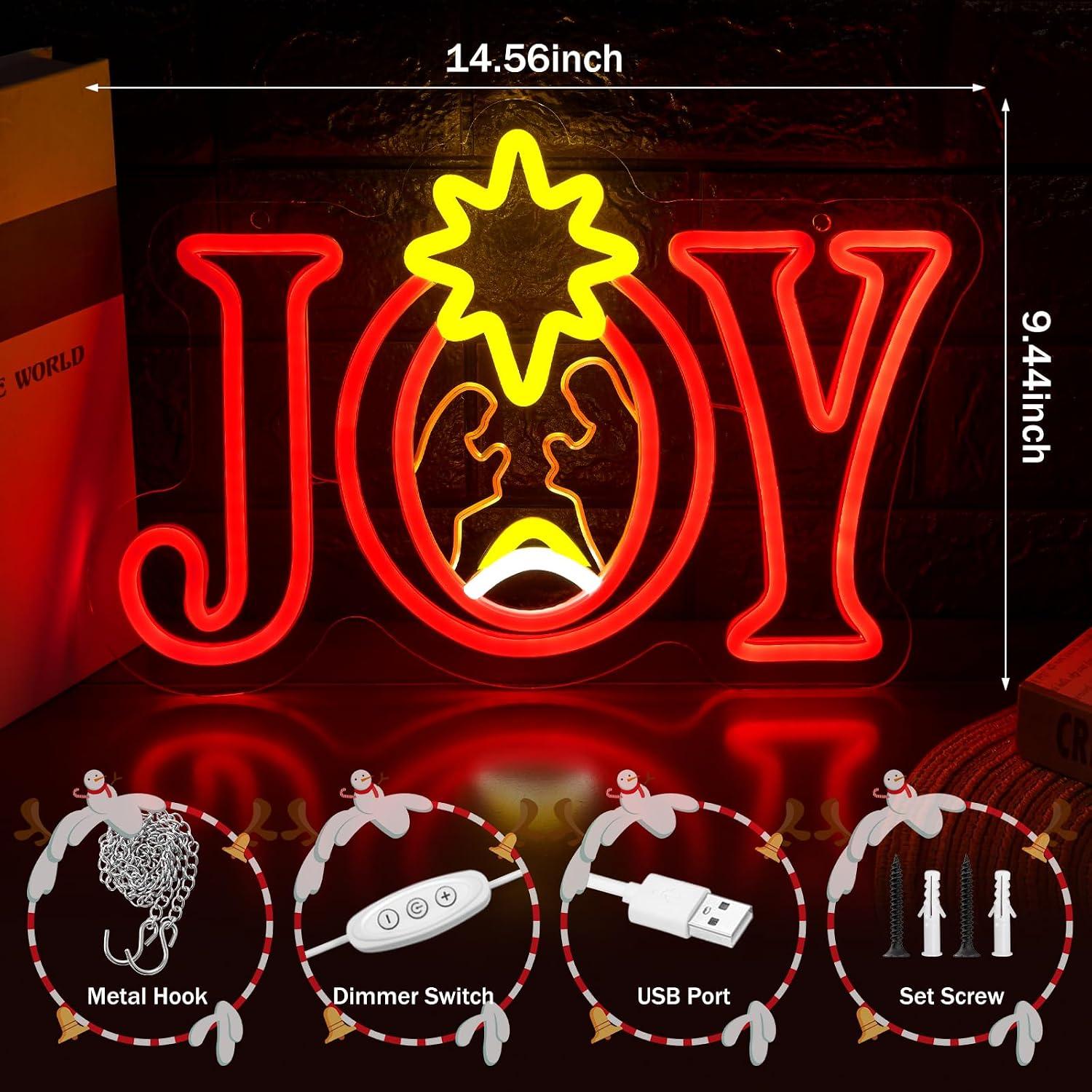 Letrero de neón con motivos de - Lighting Christmas Decor reseña y precio