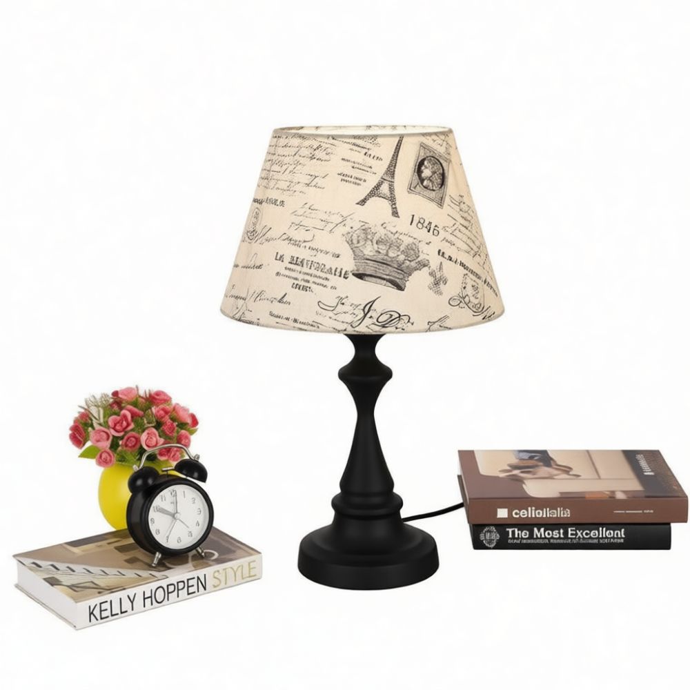 Lámpara de mesa de estilo retr - Lighting Decor Bedroom reseña y precio