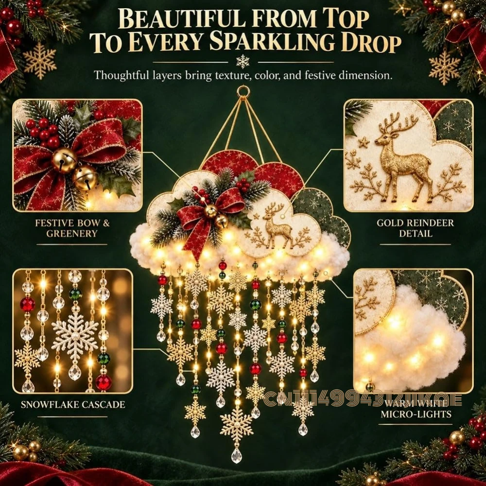 Nube de nieve navideña ilumina - Lighting Christmas Decor reseña y precio