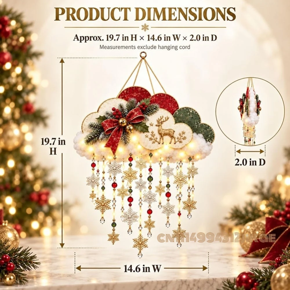 Nube de nieve navideña ilumina - Lighting Christmas Decor reseña y precio